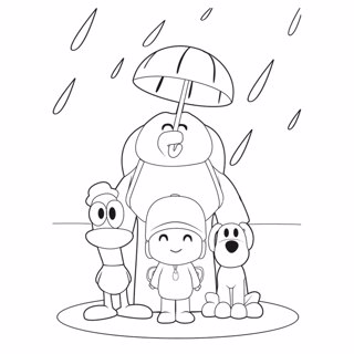 Pocoyo coloring picture