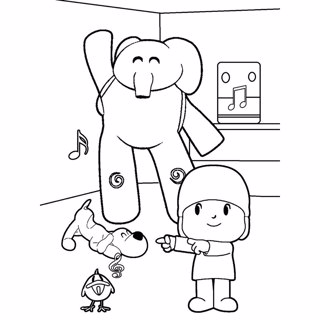 Pocoyo coloring page 15