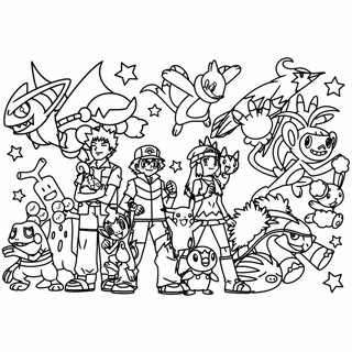 Pokemon coloring page 4