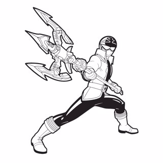 Power Rangers coloring page 3