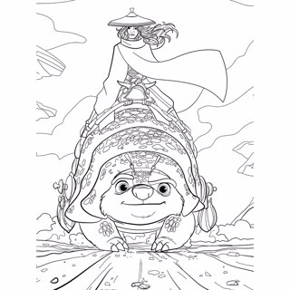 Raya and the Last Dragon coloring page 6