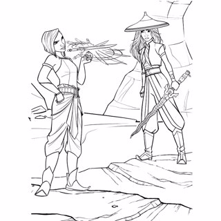 Raya and the Last Dragon coloring page 10