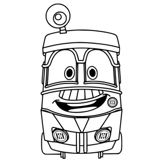 Robot Trains coloring page 5