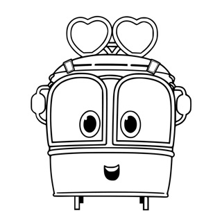 Robot Trains coloring page 9