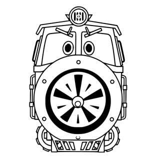 Robot Trains coloring page 10