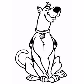 Scooby Doo coloring page 2