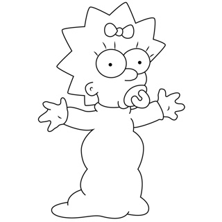 Simpson coloring page 2