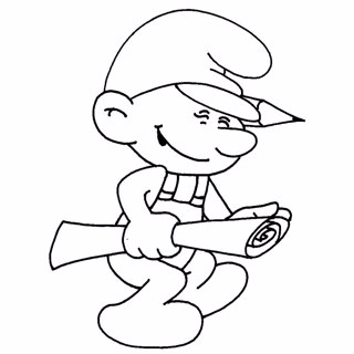 The Smurfs coloring page 1