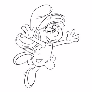 The Smurfs coloring page 2