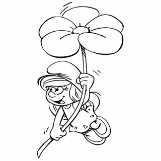 The Smurfs coloring page 4