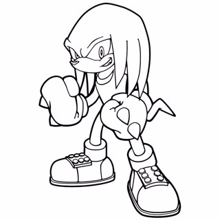 Sonic coloring page 12