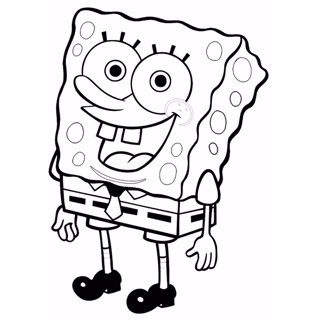 SpongeBob SquarePants coloring page 1