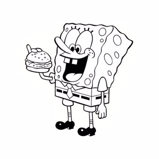 SpongeBob SquarePants coloring page 6