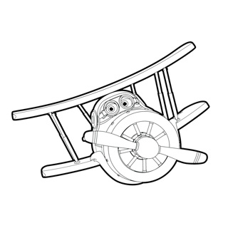 Super Wings coloring page 3
