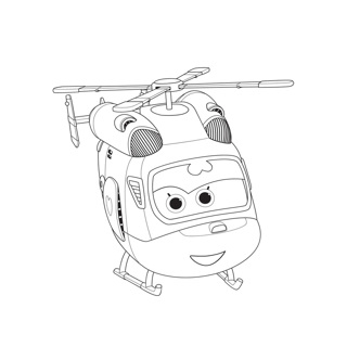 Super Wings coloring page 11