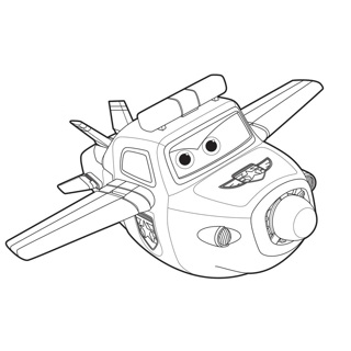 Super Wings coloring page 12