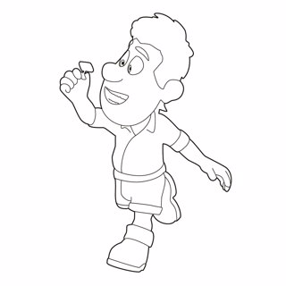 Tad coloring page 1