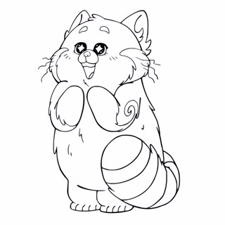 Whimsical Adventure: The Red Panda's Delight