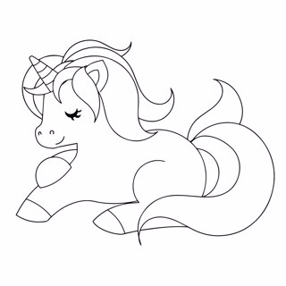 Unicorns coloring page 11