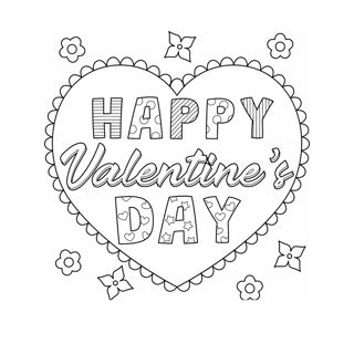 Color Your Love: Happy Valentine's Day Art