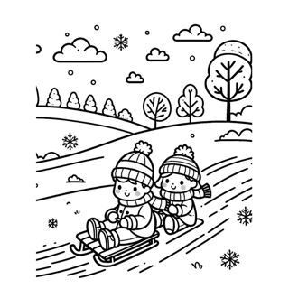 Sledding Fun: A Winter Wonderland Adventure