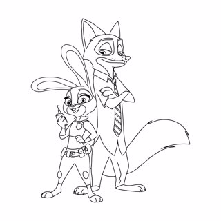 Zootropolis coloring page 3