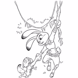 Zootropolis coloring page 9