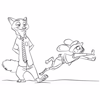 Zootropolis coloring page 10