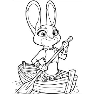 Judy Hopps' Adventure: Paddling Through Zootropolis